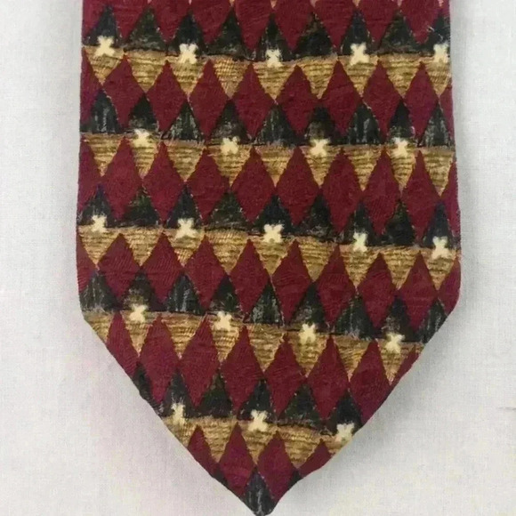 ERMENEGILDO ZEGNA Multi-Color Silk Tie  59" x 3.7" - Picture 1 of 4